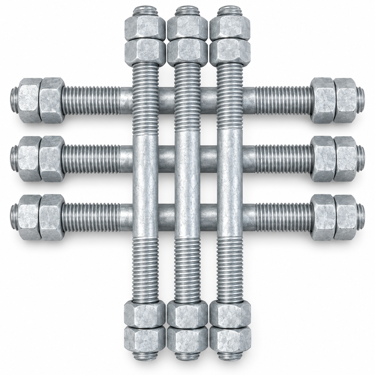 HOT-DIP GALVANIZED DOUBLE-END STUDS